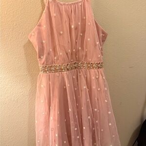 Teeze Me Pink Floral Kids Formal Dress